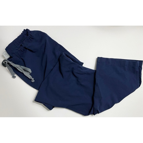 Figs • Navy Grey Pisco Drawstring Technical Collection Scrub Pants - Picture 1 of 9